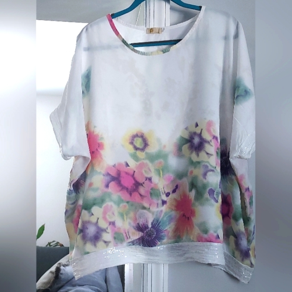 M FOR BOLIDE Floral Print Blouse